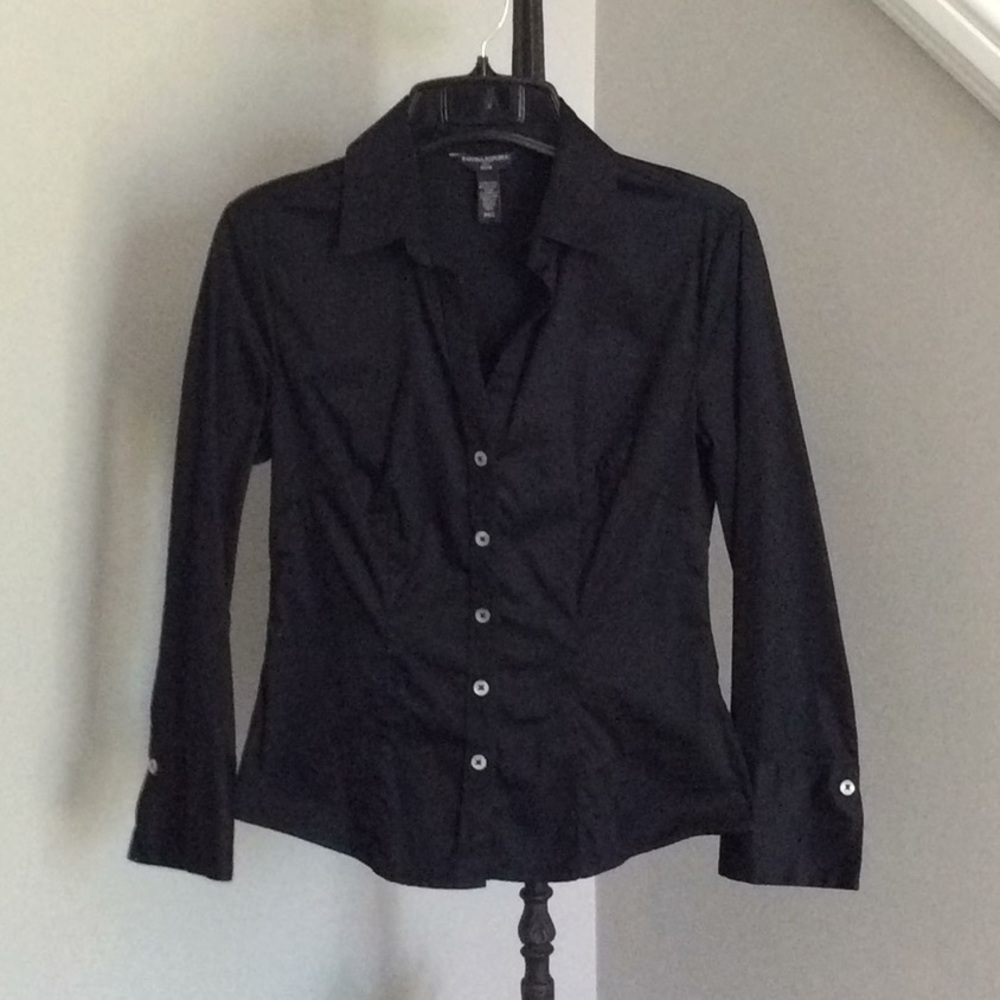 Black blouse Banana Republic